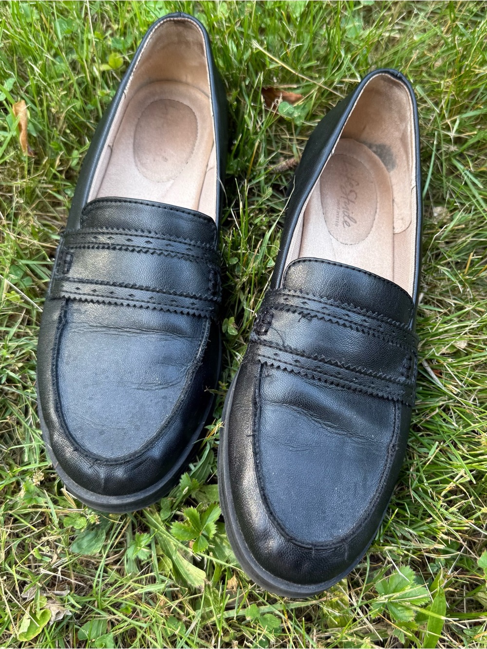 Women’s Black Slip-On Penny Loafers